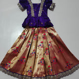 Paithani Silk Kids Lehenga Choli