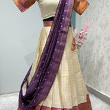 Traditional Onam Cultural Half Saree