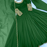 Launching New Party Wear Look Anarkali Gown