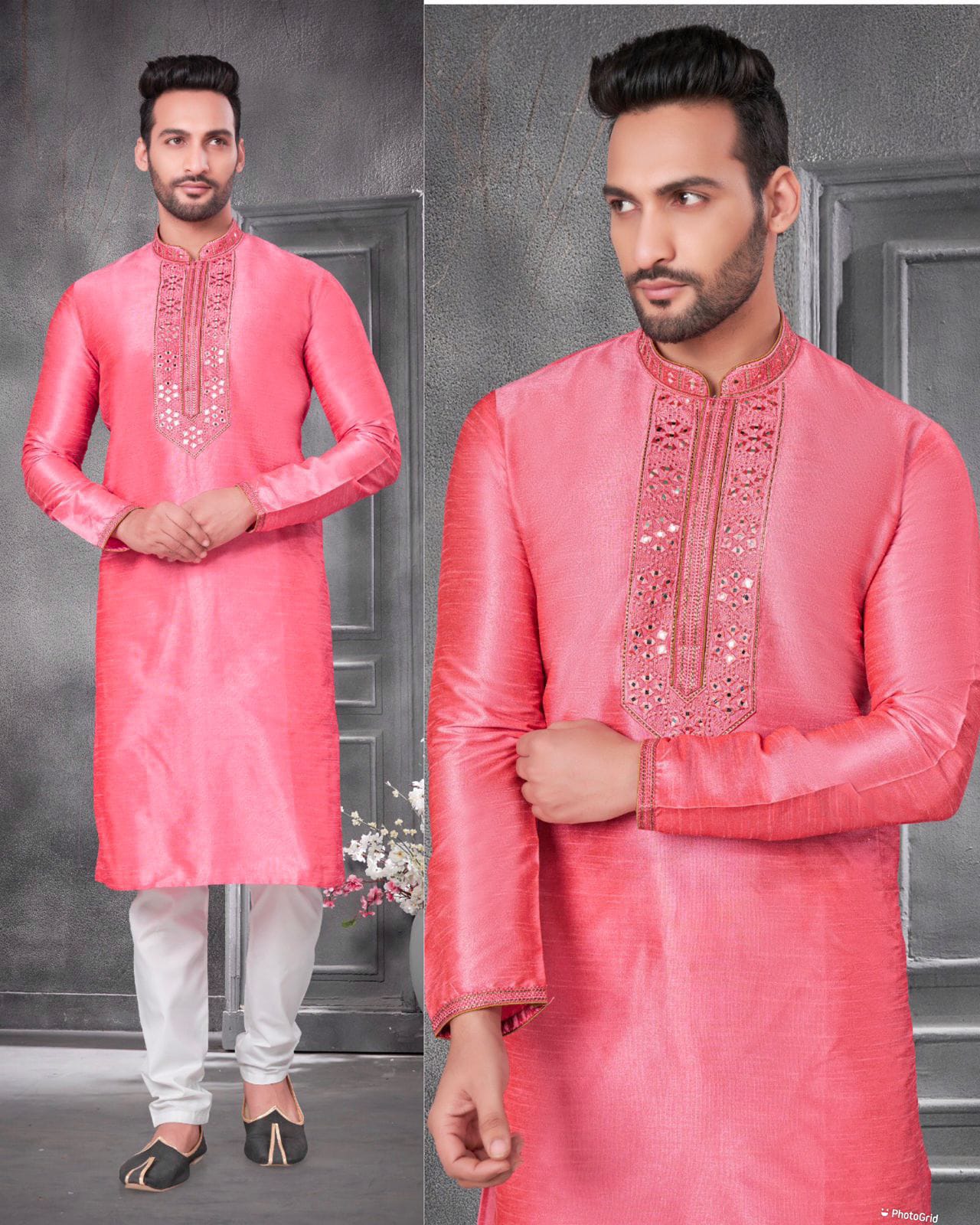 Treditional Mens Silk Kurta