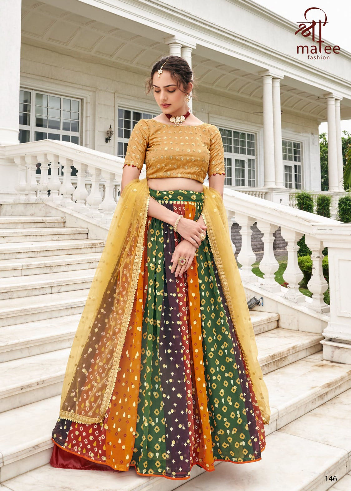 Beautifull Multy Color Silk Lehenga