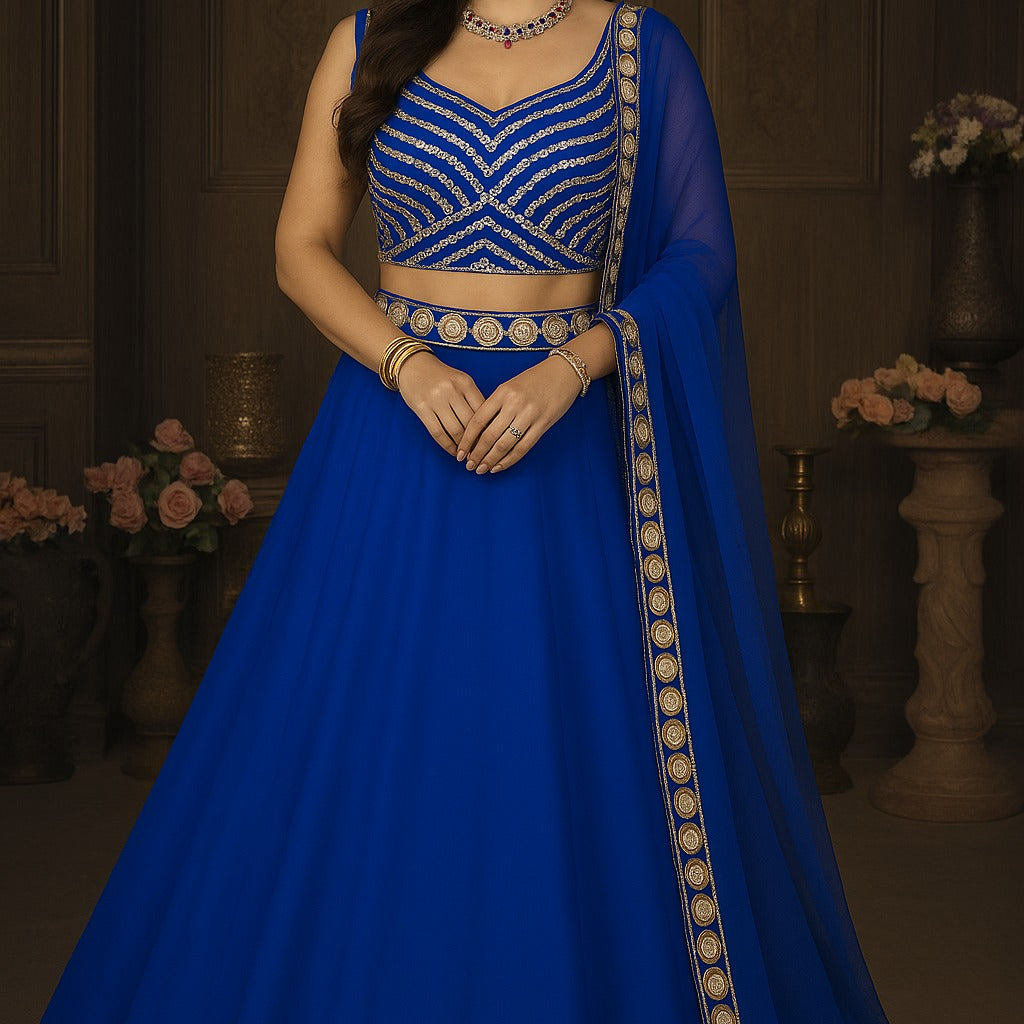 Occasionally Heavy Georgette Lehenga