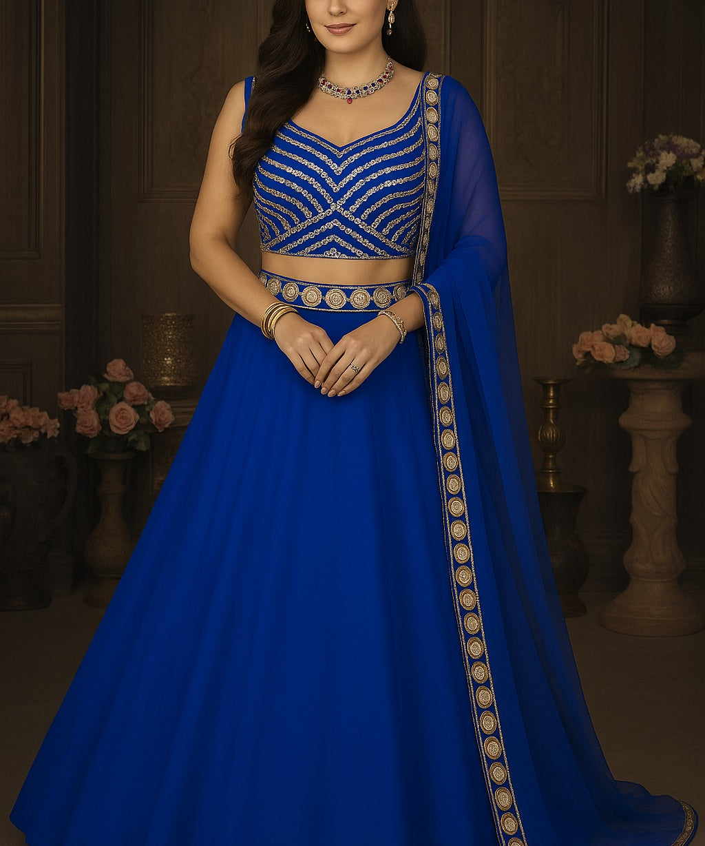 Occasionally Heavy Georgette Lehenga