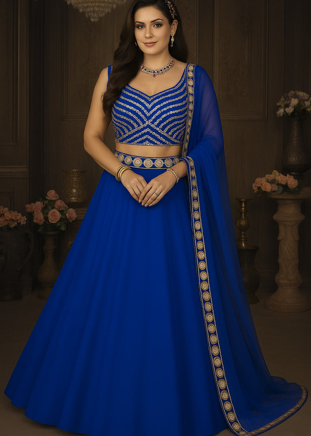 Occasionally Heavy Georgette Lehenga