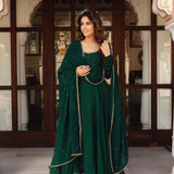 Gorgeous Dark Green Anarkali Gown