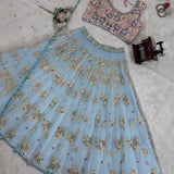 Butterfly Elegance Net Lehenga Choli