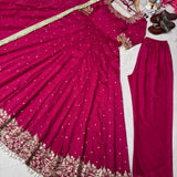 Partywear Silk Anarkali Gown