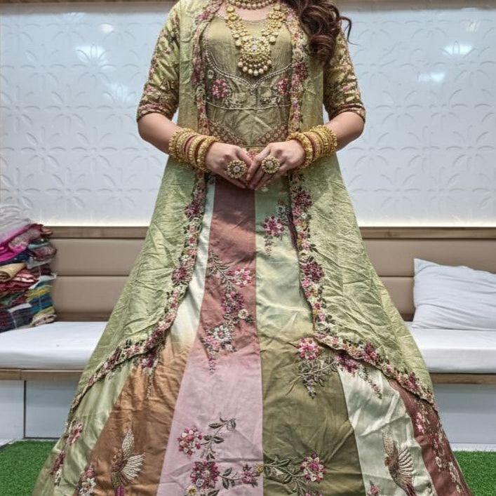 Ethnic Attires Silk Bridal Lehenga