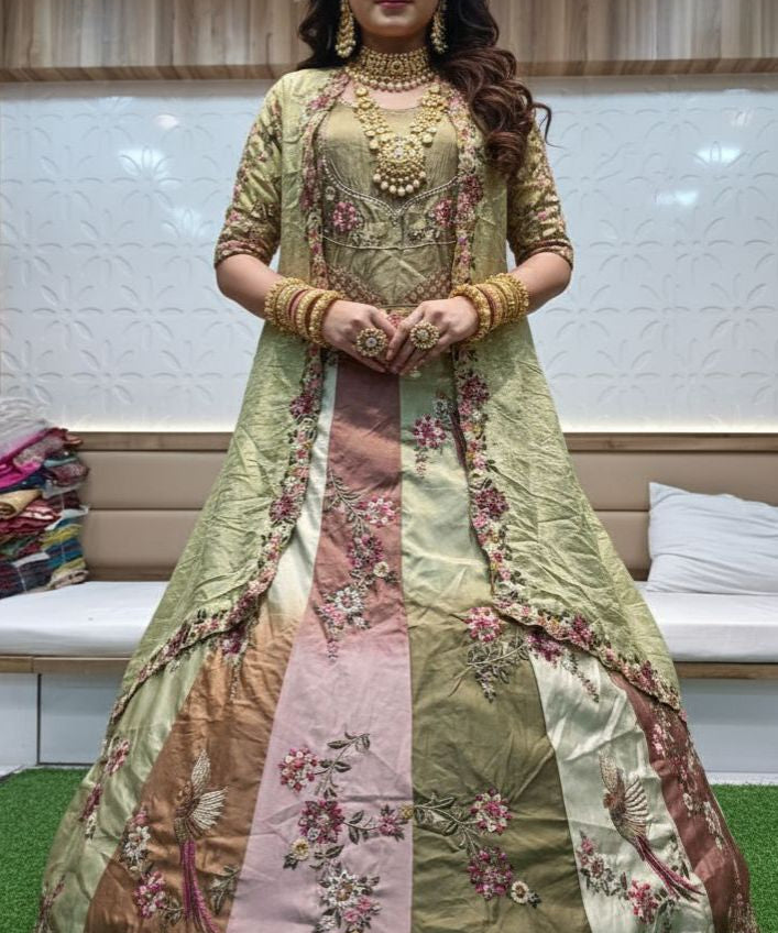 Ethnic Attires Silk Bridal Lehenga