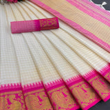 Exclusive Checks Pattern Silk Saree