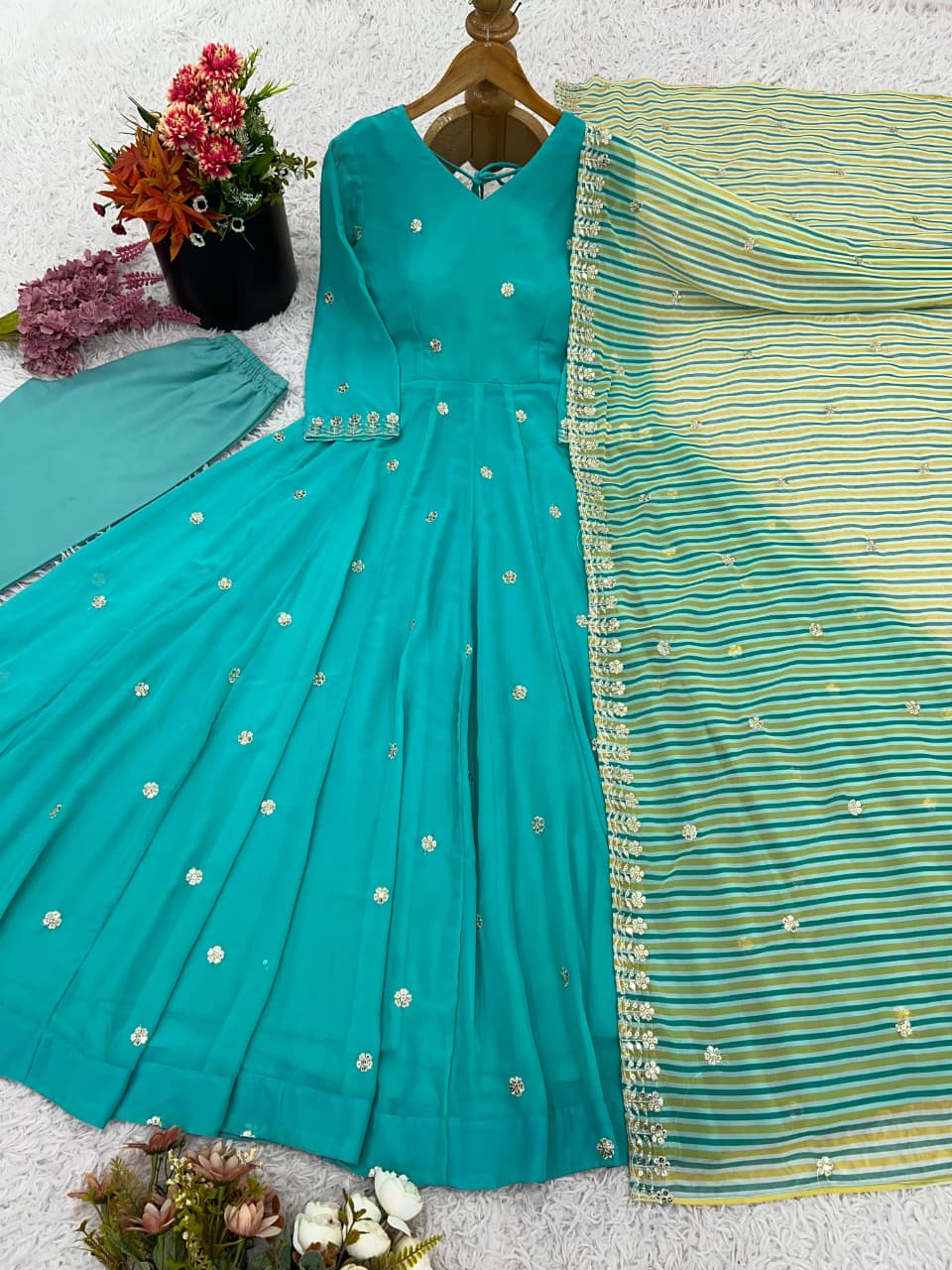 Designer Georgette Anarkali Gown