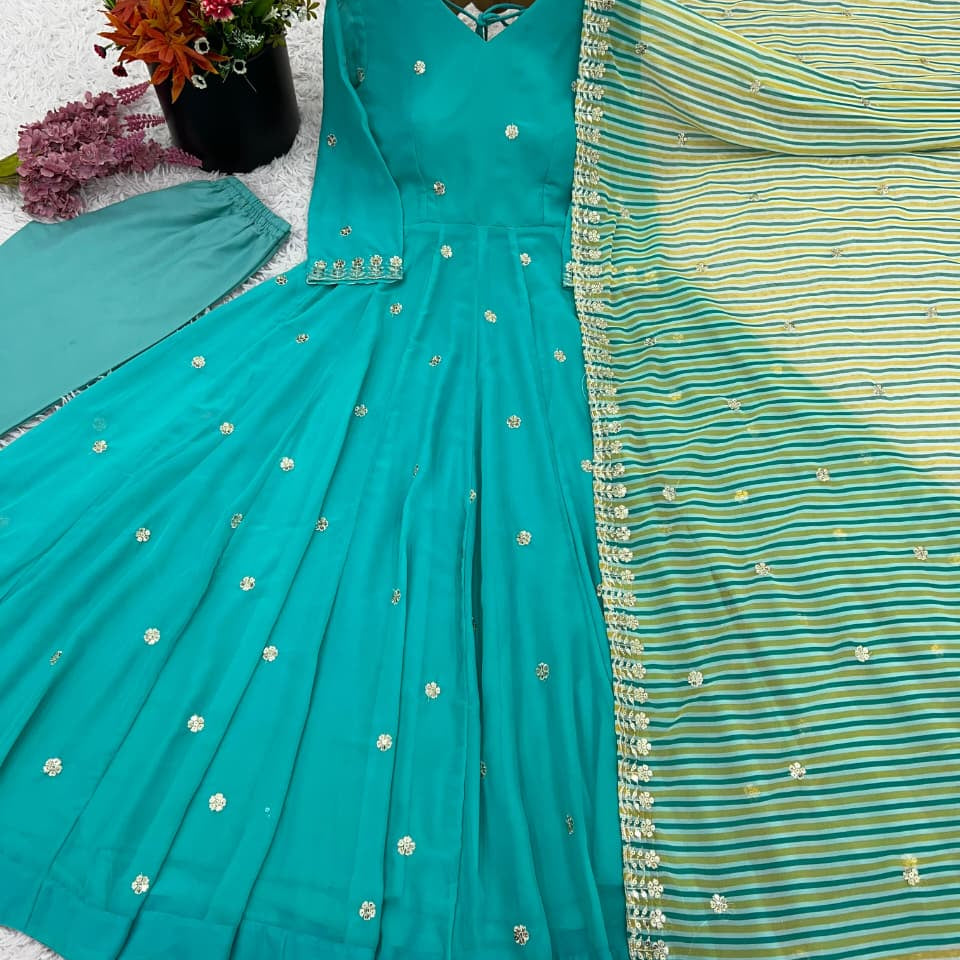 Designer Georgette Anarkali Gown