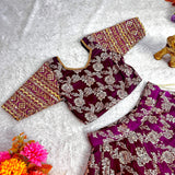 Beautifull Sequance Kids Lehenga Choli