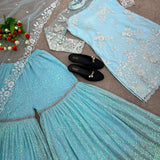 Heavy Net Embroidery Gown