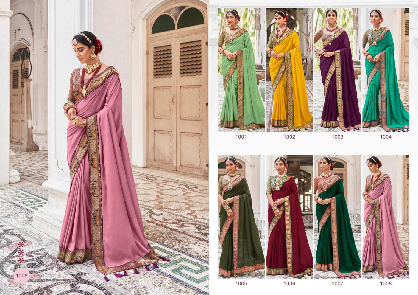 Party wear Vichitra silk saree