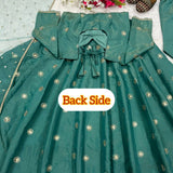 Designer Simmer Silk Anarkali Suit