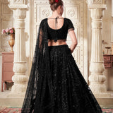 Black Sequnce Premium Bridal Lehenga