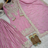 Heavy Chinon Silk Gharara Collection