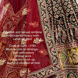 Elegance Bridal Velvet Lehenga Choli