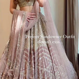 beautiful lehnga set to twirl around & look Preety