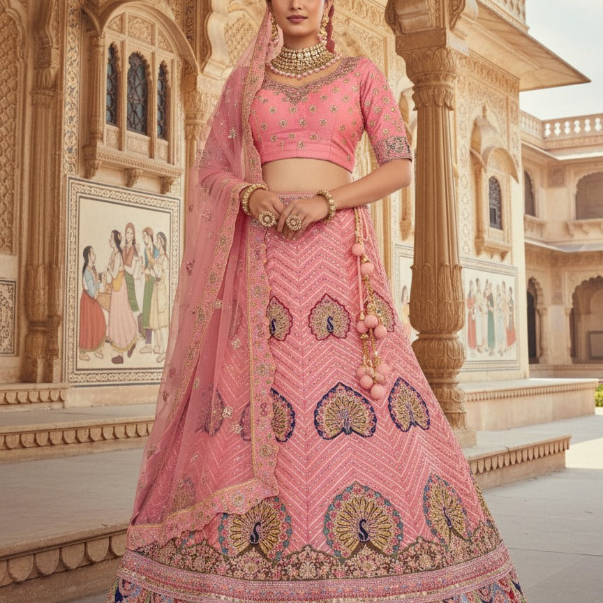 Adorn Embroidered Wedding Lehenga