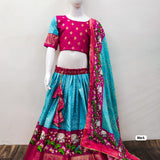 New Trending Zari Foil-Work Kalamkari Silk Stitched Lahenga Choli