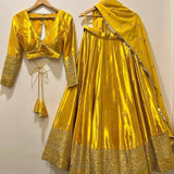 Golden Yellow Lehenga Choli