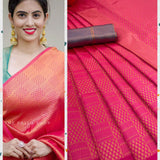 Beautiful Art Silk Jacquard Border Saree