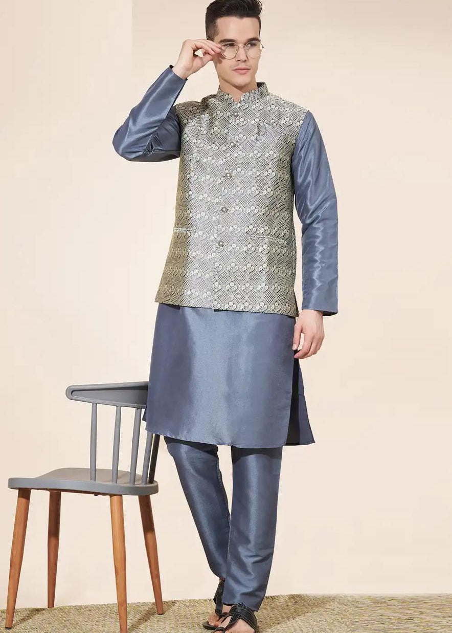 Wedding Modi Jacket kurta Pajama