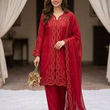 Trending Maroon Vichitra Silk Gown