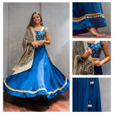 Blue Designer lehenga Choli