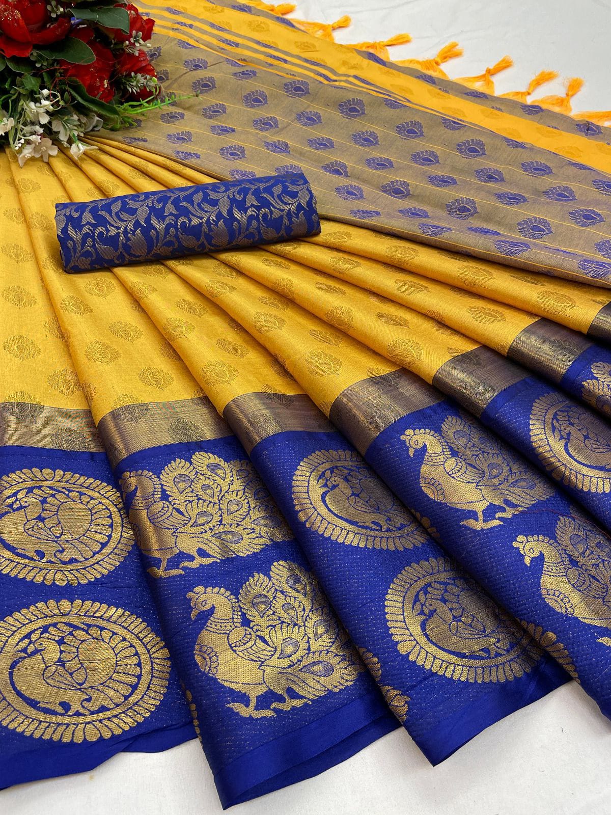 Aura Soft Cotton Silk Saree