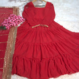 Extravagance Ruffle Anarkali Gown