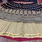 Wedding Bridal maroon lahenga choli