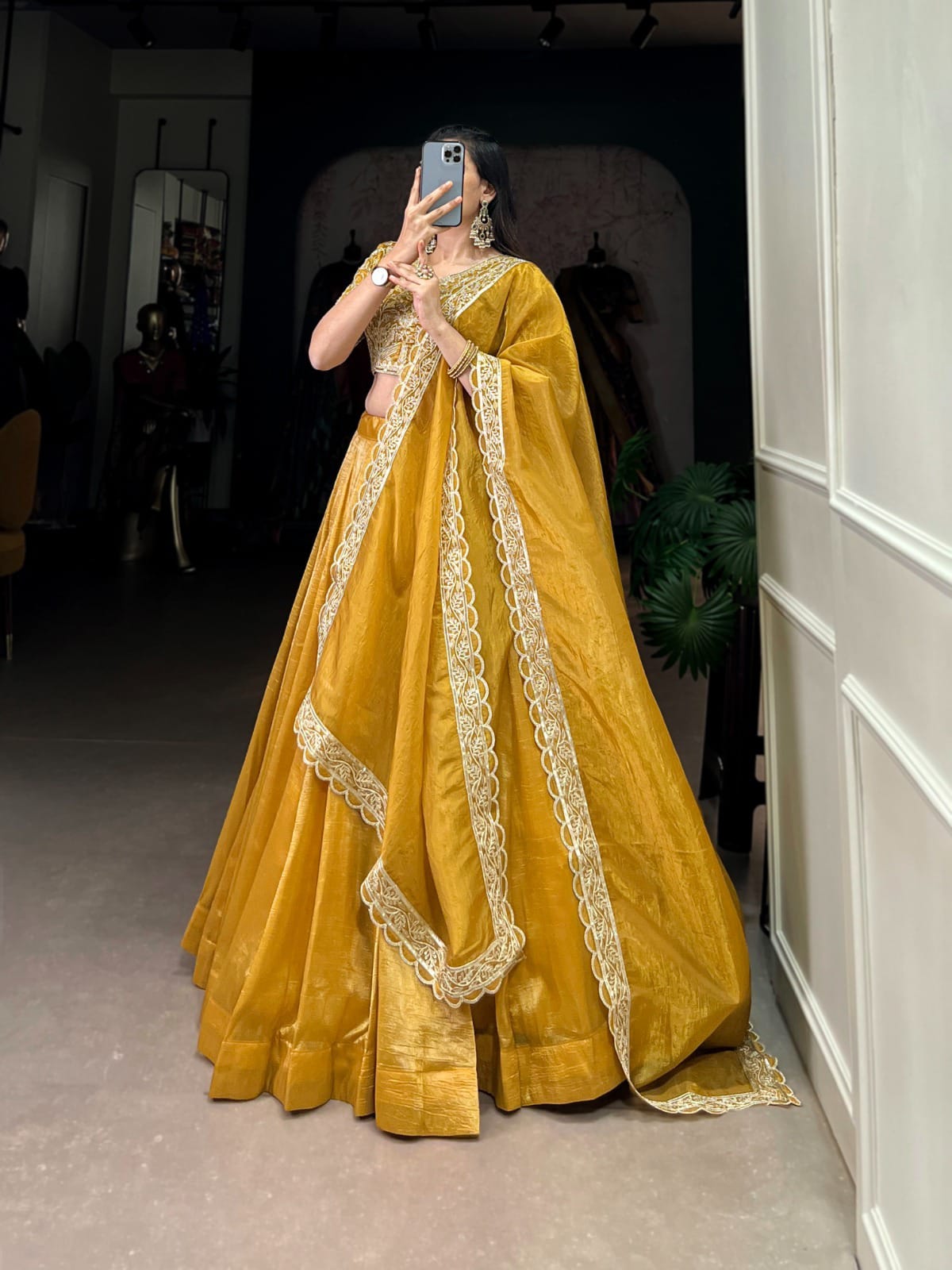 Premium Mustard Wedding Lehenga