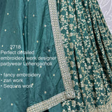 Bridal Wedding Embroidered Lehenga