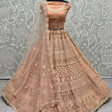 Fantastic Designed Sequins embroidered with Multi thread work partywear Lehengacholi