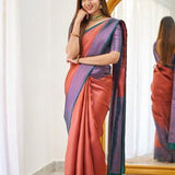 Beautiful Art Silk Jacquard Border Saree