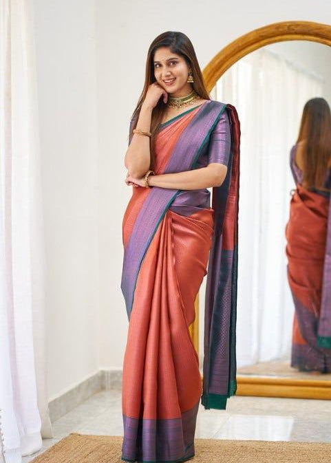 Beautiful Art Silk Jacquard Border Saree