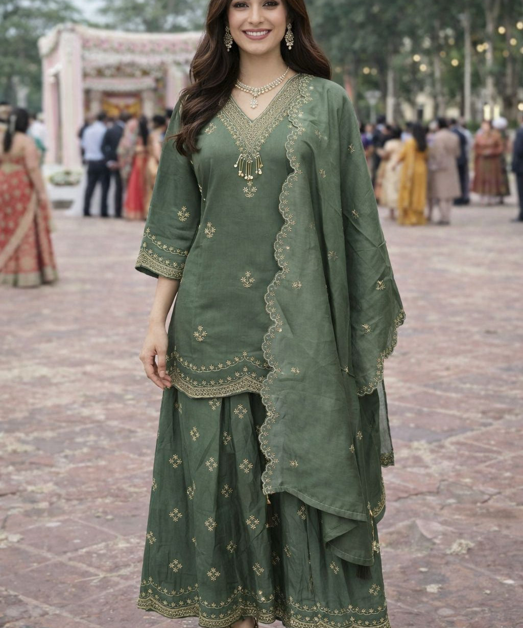 Aza Premium Roman Silk Suit