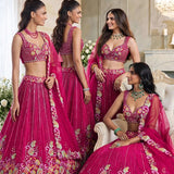 Stunning Silk Embroidered Wedding Lehenga