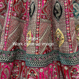 Double dupatta heavy Embroidery work designer Lehengacholi