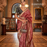 Aqua Finish Banarasi Silk Saree