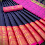 Launching mercerised cotton silk Saree