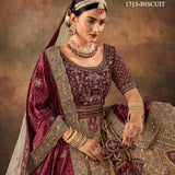 Premium  Bridal Velvet Wedding Lehenga