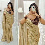 Stylish Beautifull Satin Saree