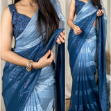 Rustic Glamour Sparkle georgette Saree