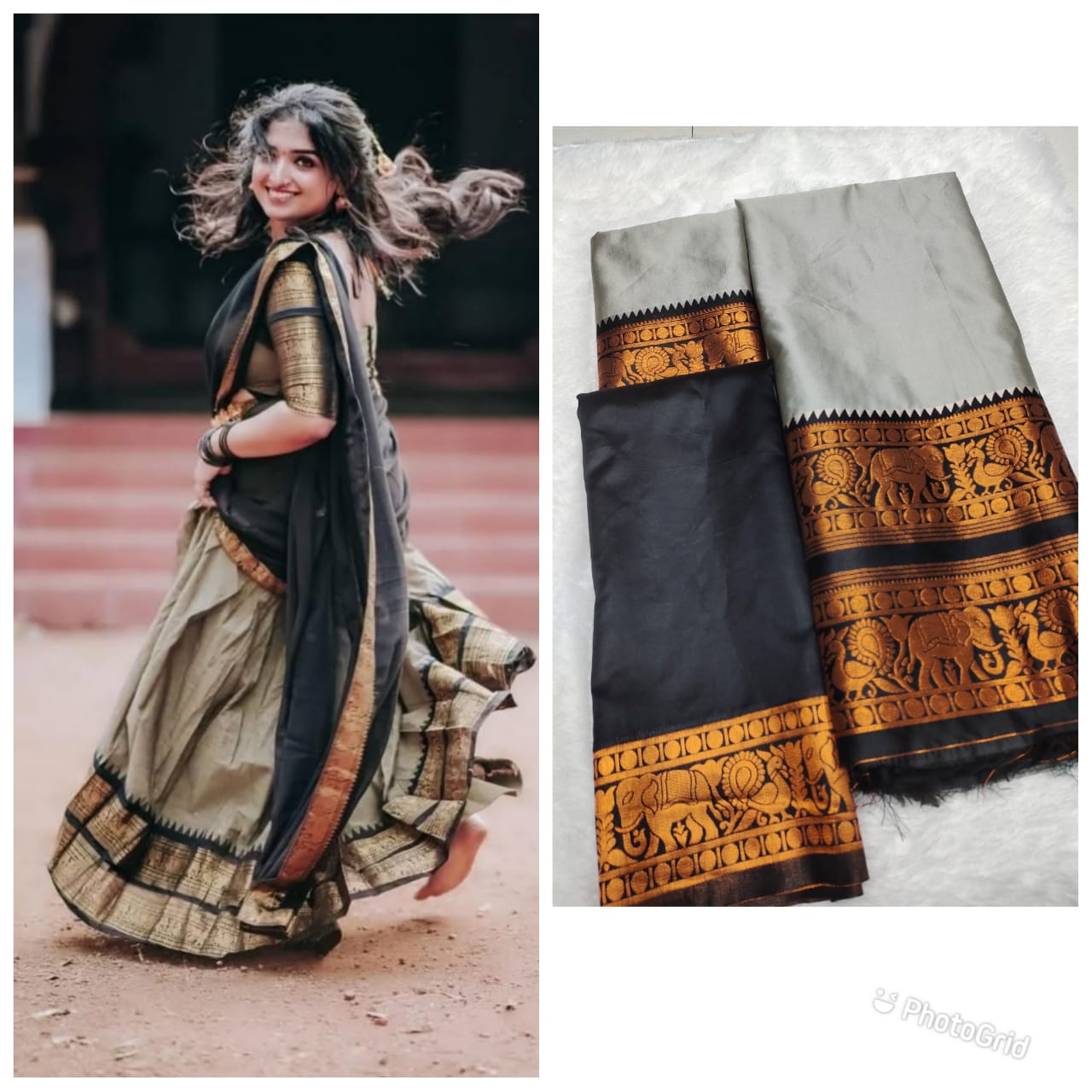 Crafted Light Weight Silk Saree