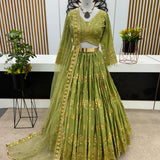 Presenting Chinnon Silk Lehenga