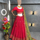 Attractive Party Wear Georgette Lehenga choli